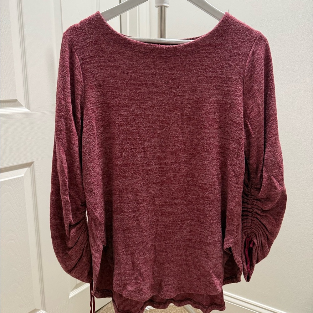 Anthropologie Burgundy Top